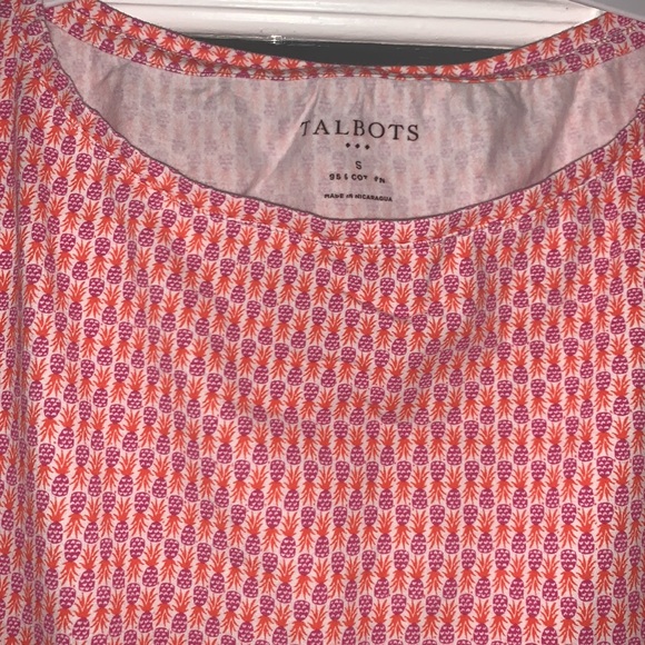 Talbots Pineapple Tank Top - Picture 2 of 2